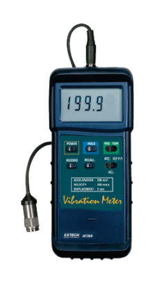 Heavy Duty Vibration Meter "Extech" Model 407860